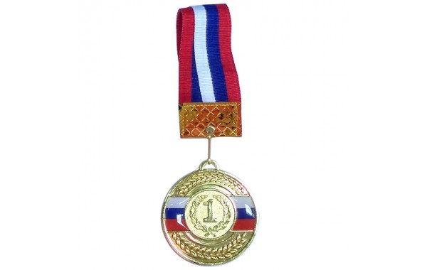 Медаль Sportex 1 место (d-6,5 см, лента триколор в комплекте) F18520 600_380