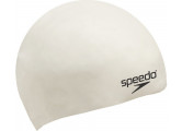 Шапочка для плавания Speedo Plain Moulded Silicone Junior Cap белый 8-709900010