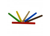 Палочки эстафетные Dinamika цветные, набор 6 шт, дерево ZSO-002325