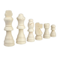 Шахматные фигуры деревянные с подложкой 7,6см Partida parfig76