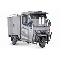 Грузовой электротрицикл RuTrike КАРГО Кабина Дуал 024460-2757 серый