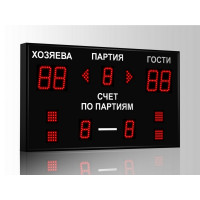 Табло для волейбола Импульс 710-D10x4-D8x3-S4-A2