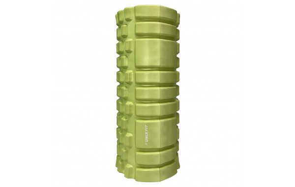 Ролик массажный для йоги и фитнеса 45 см UnixFit FRU45CMGN зеленый 600_380