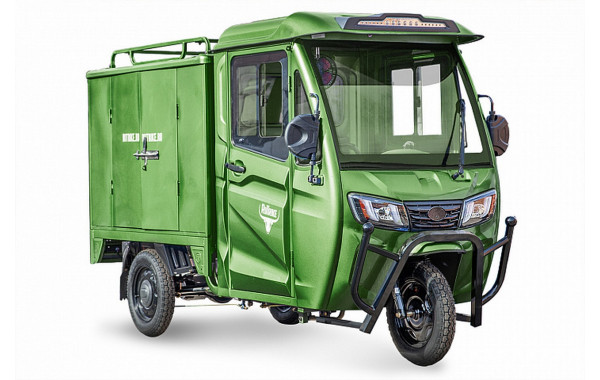 Грузовой электротрицикл RuTrike КАРГО Кабина Дуал 024460-2755 зеленый 600_380