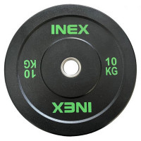 Бампированный диск 10кг Inex Hi-Temp TF-P4001-10 черный-зеленый