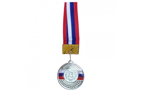 Медаль Sportex 2 место (d6,5 см, лента триколор в комплекте) F18521 600_380