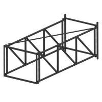 Ферма под игровой щит складная вынос 3200мм Dinamika ZSO-002823 черный