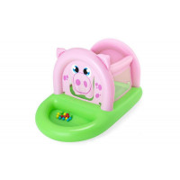 Игровой центр-батут Bestway Свинка с мячами (15шт), до 55кг, 3-6 лет 52345