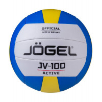 Мяч волейбольный Jögel JV-100 р.5, синий\желтый