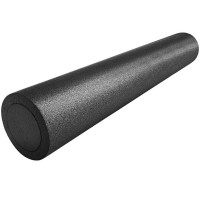 Ролик для йоги Sportex полнотелый 2-х цветный (черный/черный) 90х15см PEF90-12