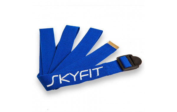 Ремень для йоги SkyFit SF-YS темно-синий 600_380