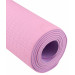 Коврик для йоги и фитнеса 183x61x0,4см Star Fit TPE FM-201 розовый пастель\фиолетовый пастель 75_75
