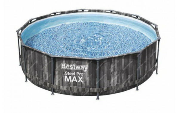 Каркасный бассейн 366х122см, 10250л, фильтр-насос, лестница Bestway Steel Pro Max 561PZ 600_380