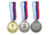 Медаль Sportex 1 место (d6,5 см, лента триколор в комплекте) F18523