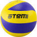 Мяч волейбольный р.5 Atemi Tornado, синтетическая кожа PVC желтый-синий 75_75