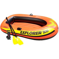 Надувная лодка Intex Explorer-300 Set трехместная 58332