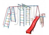 Детский спортивный комплекс Вертикаль А1+П дачный Макси с горкой 3,0 м + Дополнение Моряк