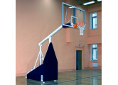 Стойка баскетбольная игровая мобильная складная с гидромеханизмом вынос 165 см, с противовесами Atlet IMP-A18L
