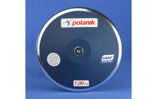 Диск соревновательный пластиковый 1,5 кг Polanik CPD11-1,5 Сертификат IAAF № I-11-0495 600_380