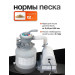 Песочный фильтр-насос 4100л/ч, резервуар для песка 12кг, фракция 0.45-0.85мм Polygroup ST1100 75_75