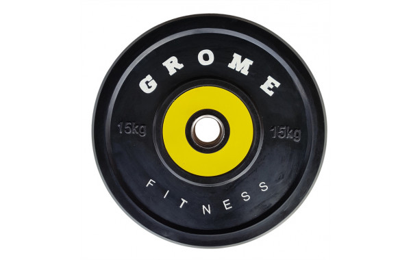 Диск обрезиненный Grome Fitness WP-080 15кг 600_380
