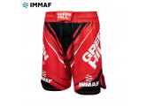 Шорты Green Hill MMA SHORT IMMAF approved MMI-4022, красные