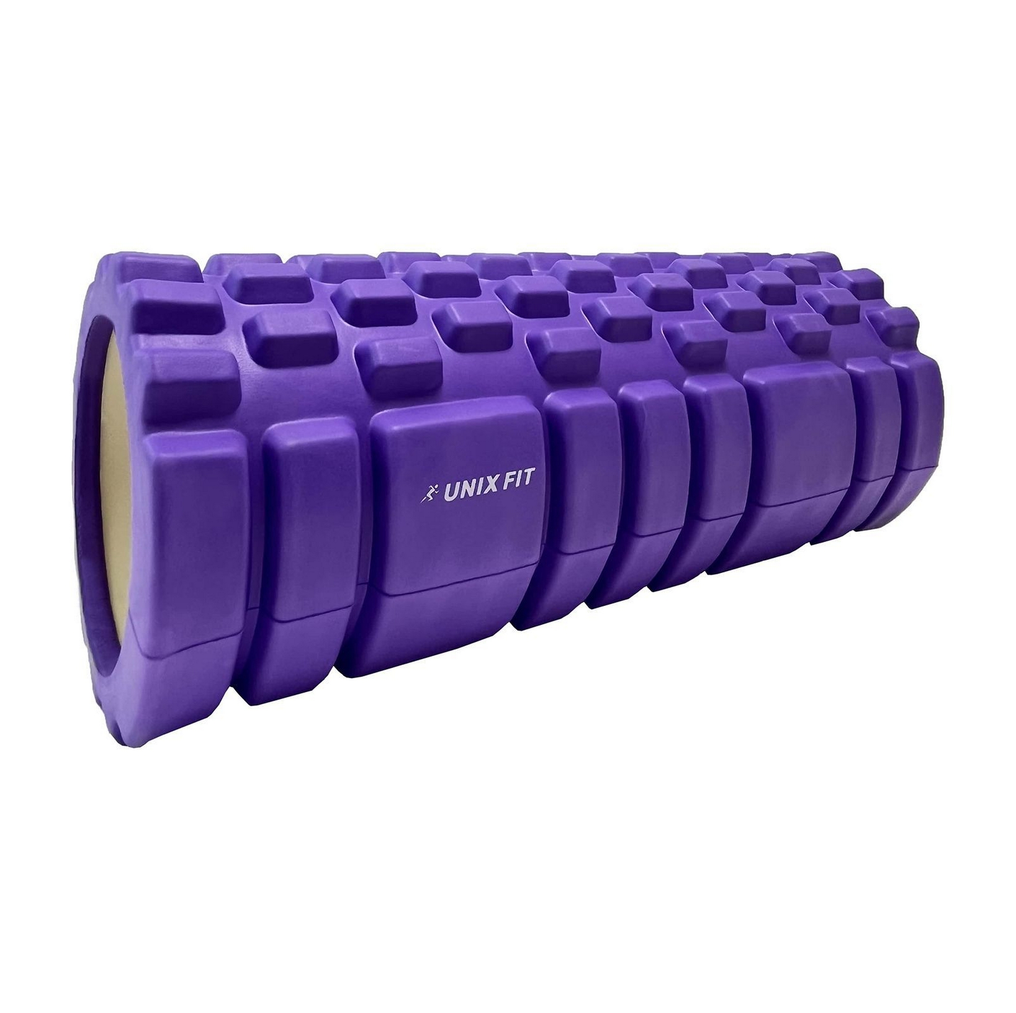 Ролик массажный для йоги и фитнеса 45 см UnixFit FRU45CMVT фиолетовый 2000_1994