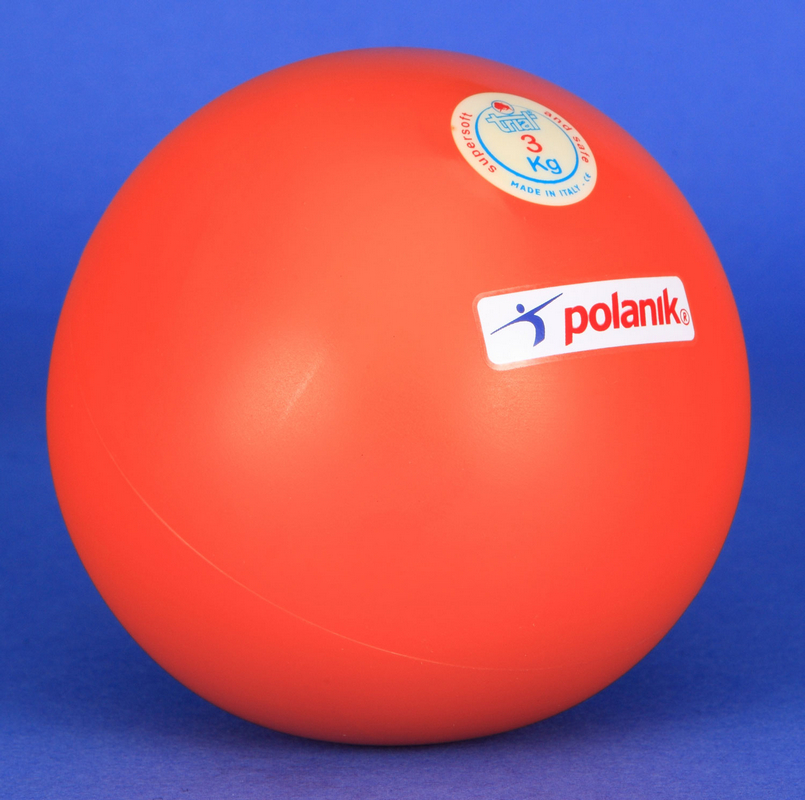 Ядро TRIAL, супер-мягкая резина, для тренировок на улице и в помещениях, 7,26 кг Polanik VDL72 805_800