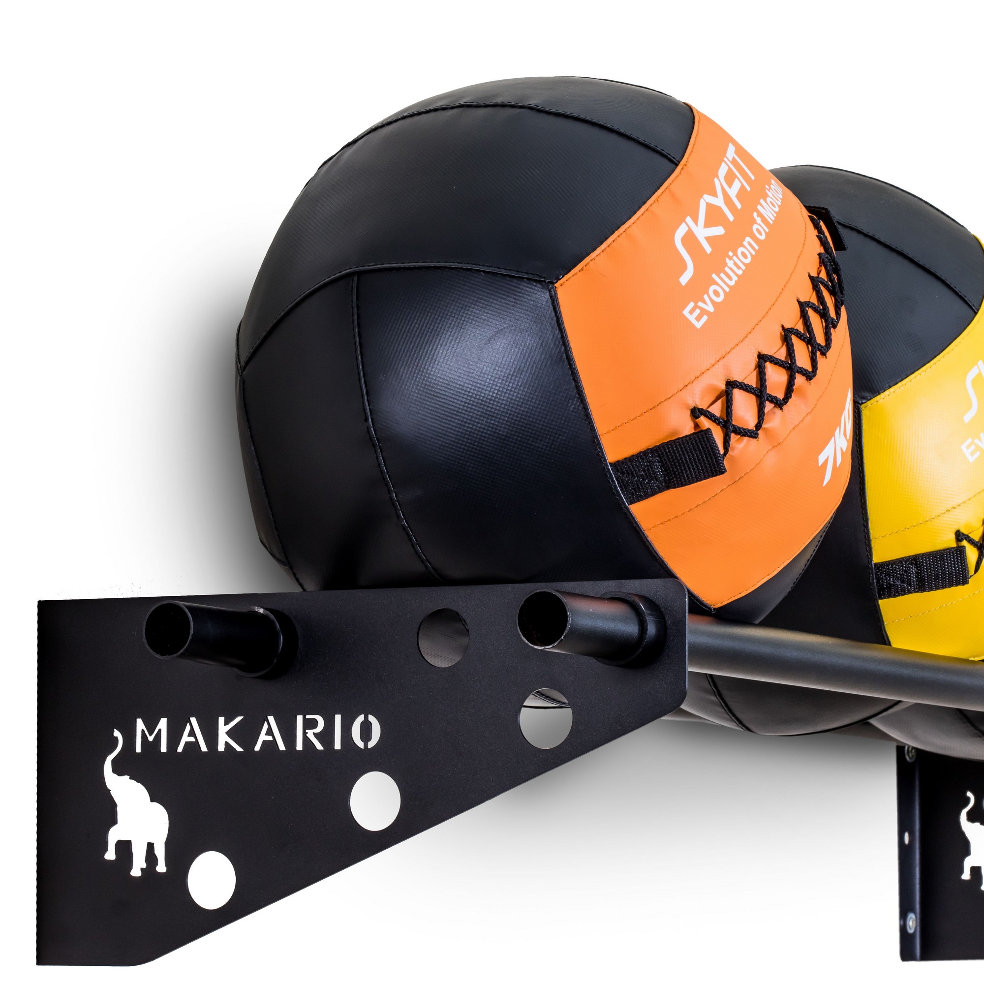 Держатель для медболов и wall ball Makario настенный, 300 см MA-MB3 2000_2000