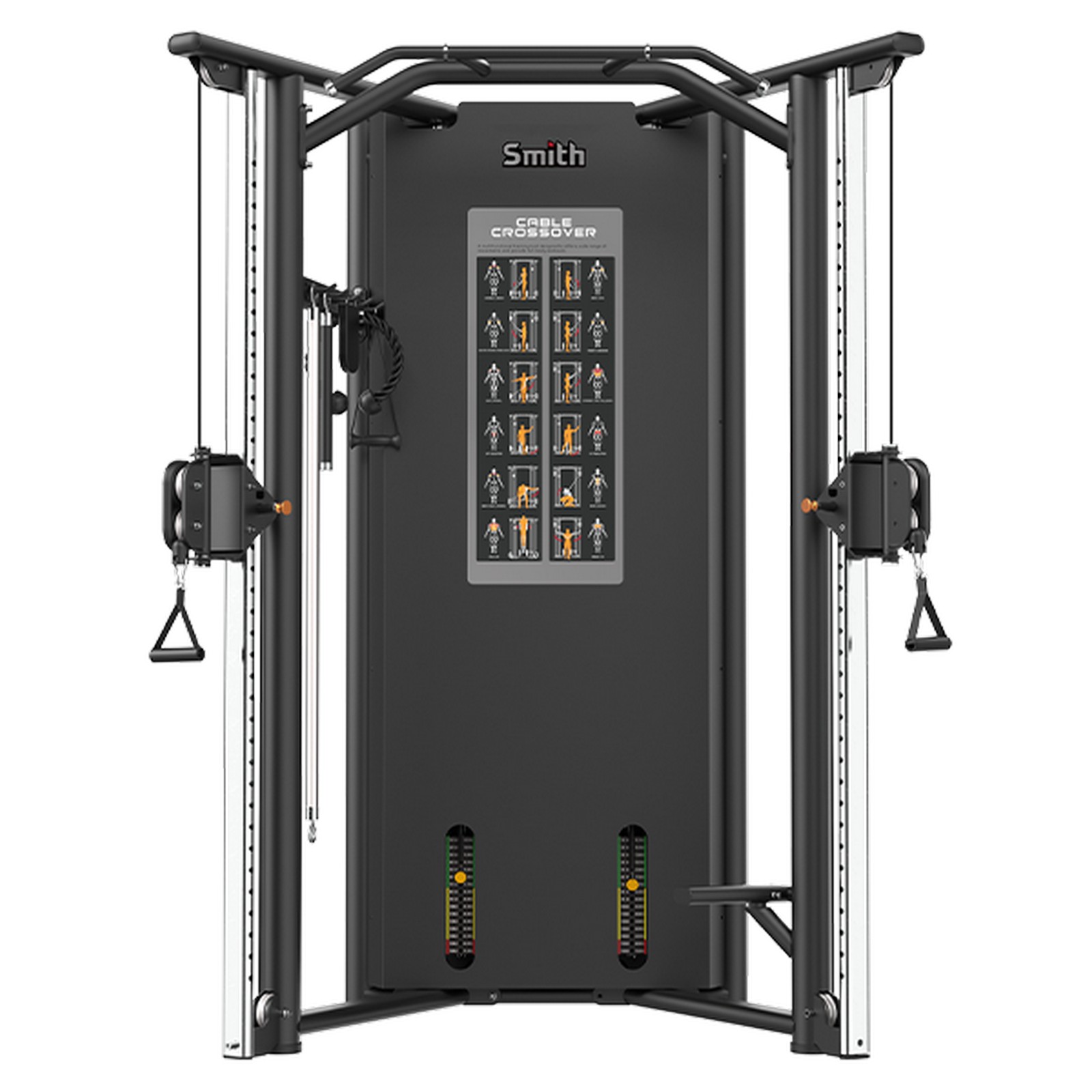 Двойная регулируемая тяга Smith Fitness RE8021 стеки 2х105кг 1600_1600