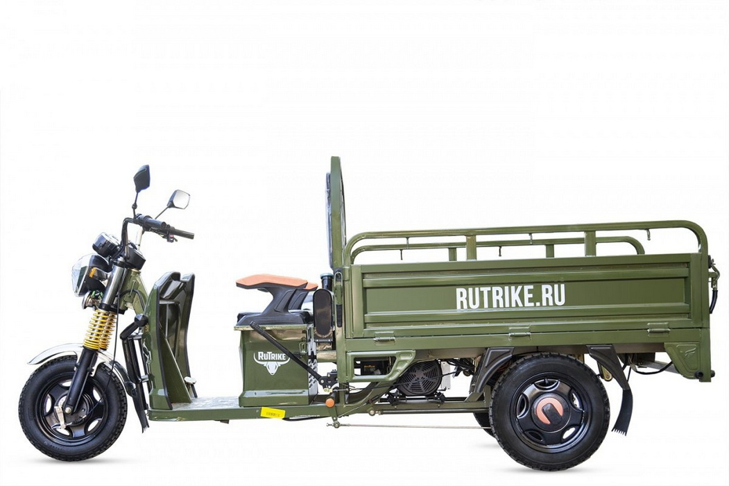 Грузовой электрический трицикл RuTrike Гибрид 1500 60V1000W зеленый 1051_700