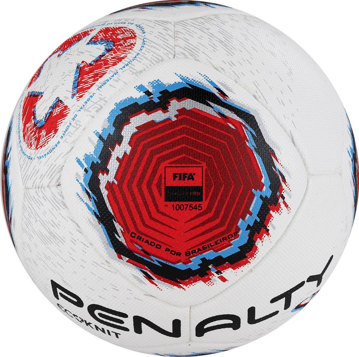 Мяч футбольный Penalty Bola Campo S11 Ecoknit XXII, 5416231610-U, р.5, FIFA Pro, PU, терм.,бел-кр-син 1200_1193