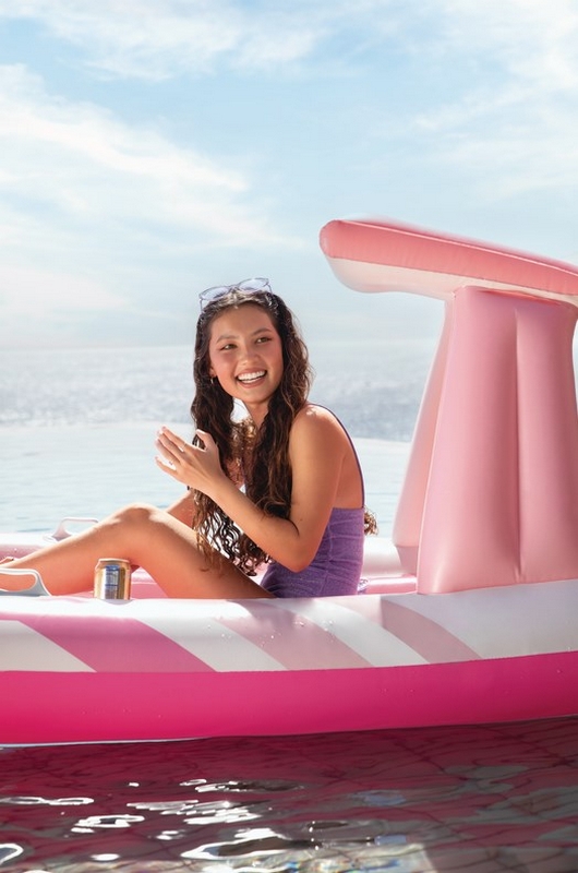 Надувная лодка 257х135см с навесом, до 100кг Intex Pink Paradise 57804 530_800