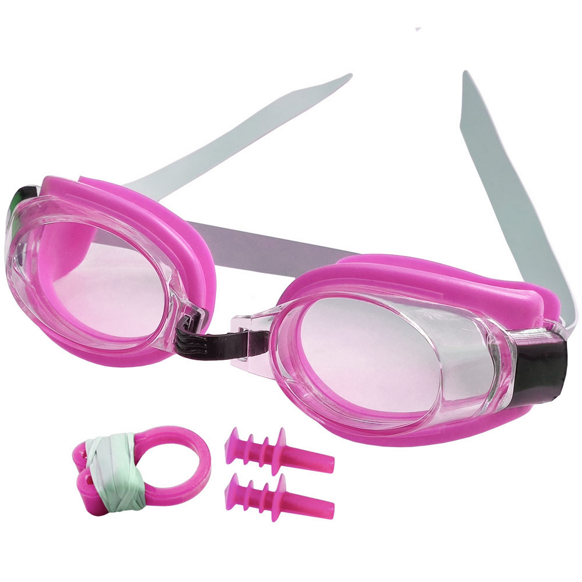 Очки для плавания юниорские Sportex E36870-2 розовый 2000_2000