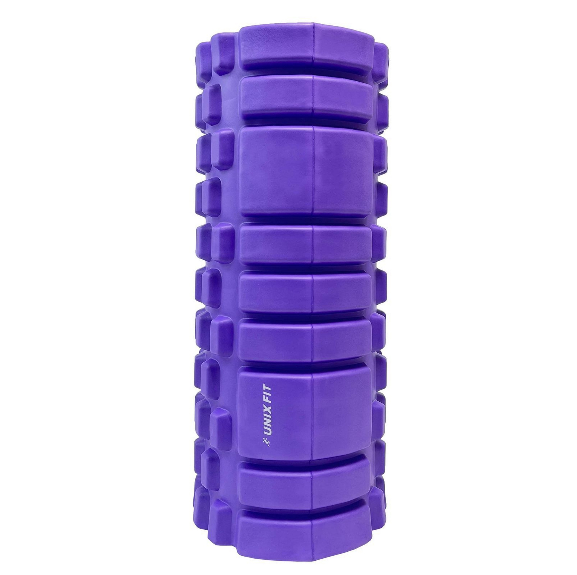 Ролик массажный для йоги и фитнеса 45 см UnixFit FRU45CMVT фиолетовый 2000_1994