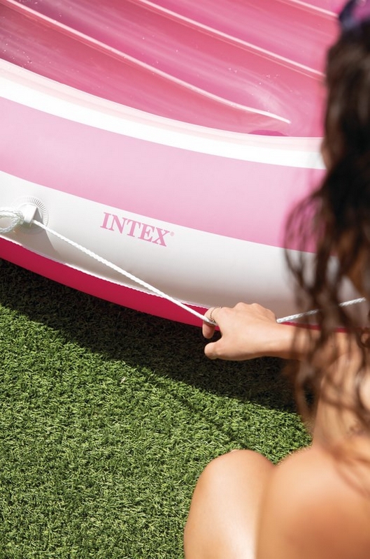 Надувная лодка 257х135см с навесом, до 100кг Intex Pink Paradise 57804 529_800