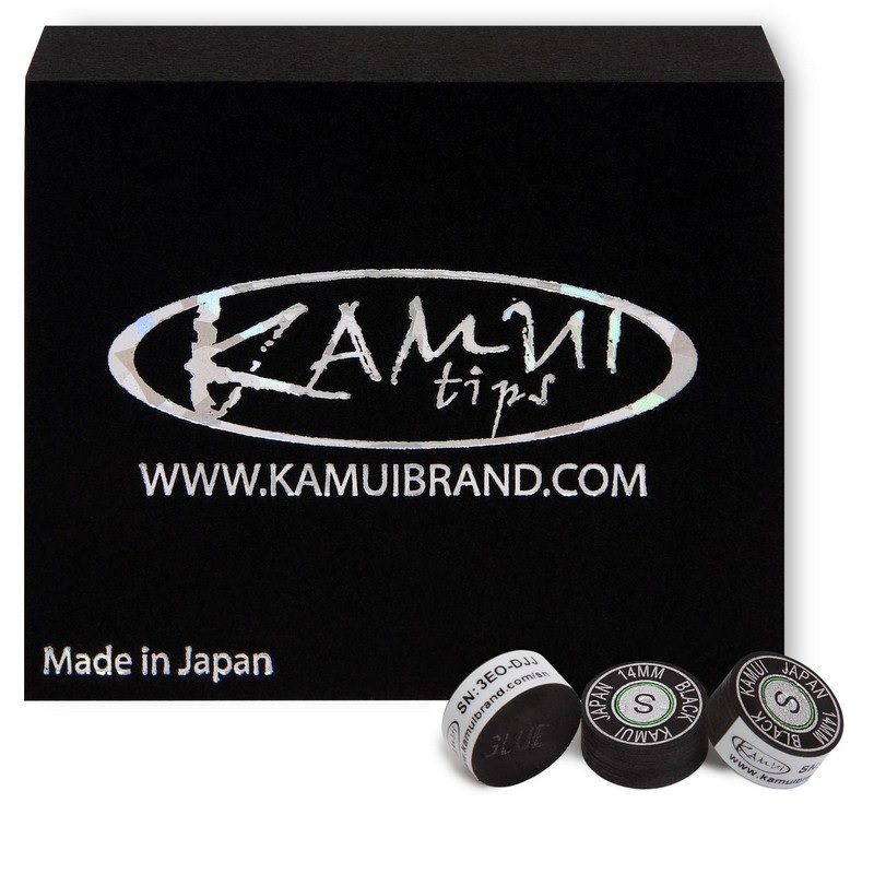 Наклейка для кия Kamui Black d14мм Soft 1шт 03106 800_800