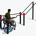 Брусья в подъем для инвалидов в кресло-колясках W-8.03 Hercules 5205 120_120
