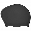 Шапочка для длинных волос Long Hair (черная) силиконовая Sportex E39705 120_120