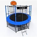 Батут i-Jump Classic Basket 14FT 427 см с нижней сетью и лестницей синий 120_120